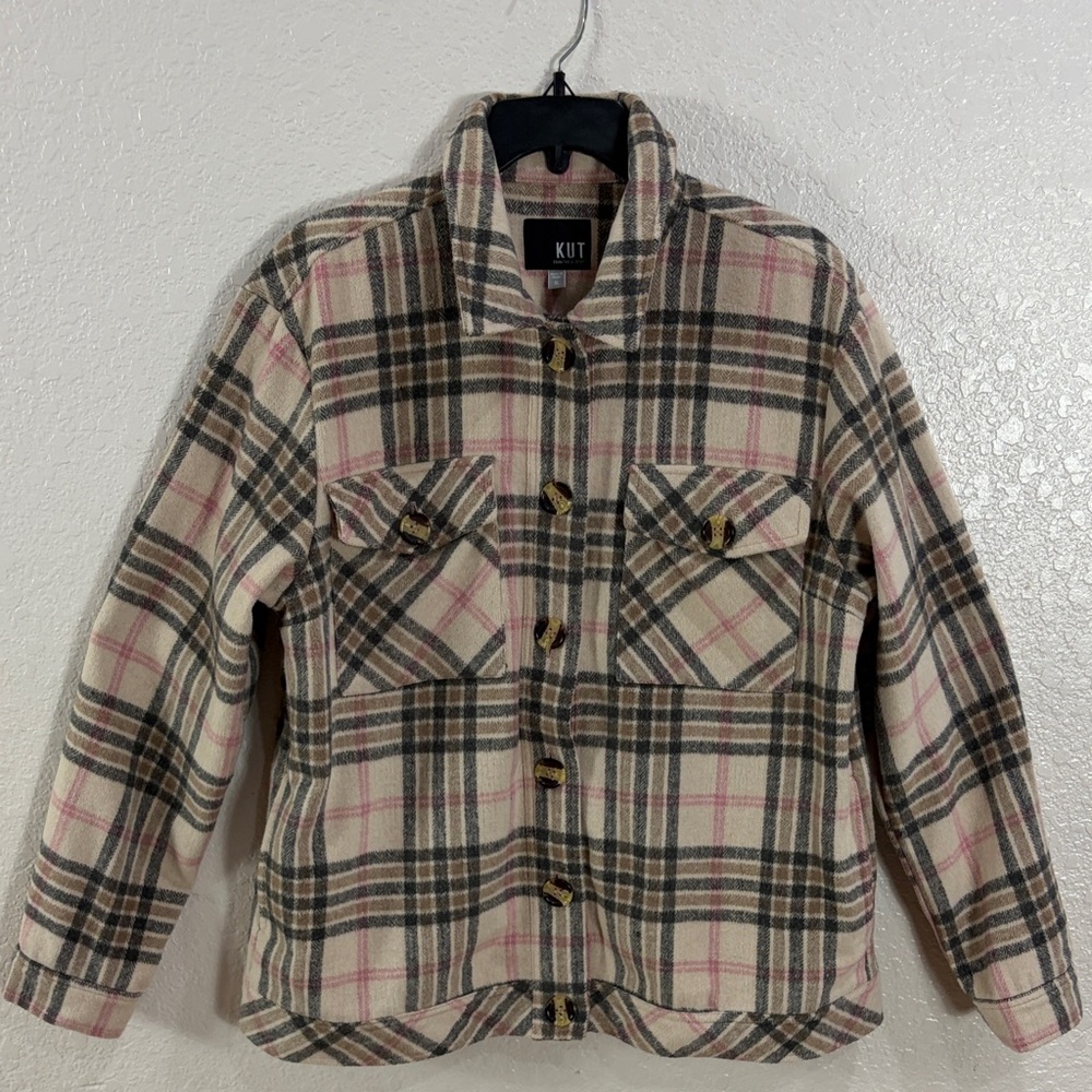 KUT From theKloth ,size XL,Plaid Button-Up Jacket - Picture 4 of 17